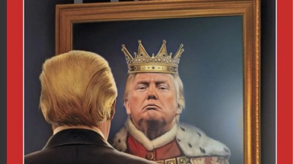 Το καυστικό εξώφυλλο του περιοδικού TIME για τον «βασιλιά» Τραμπ